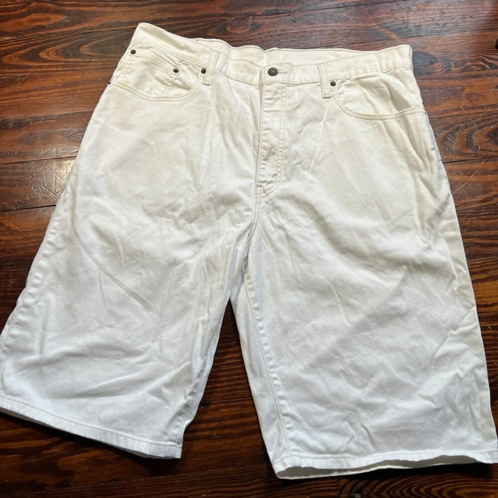 Levi's 38 Y2K Shorts White Relaxed